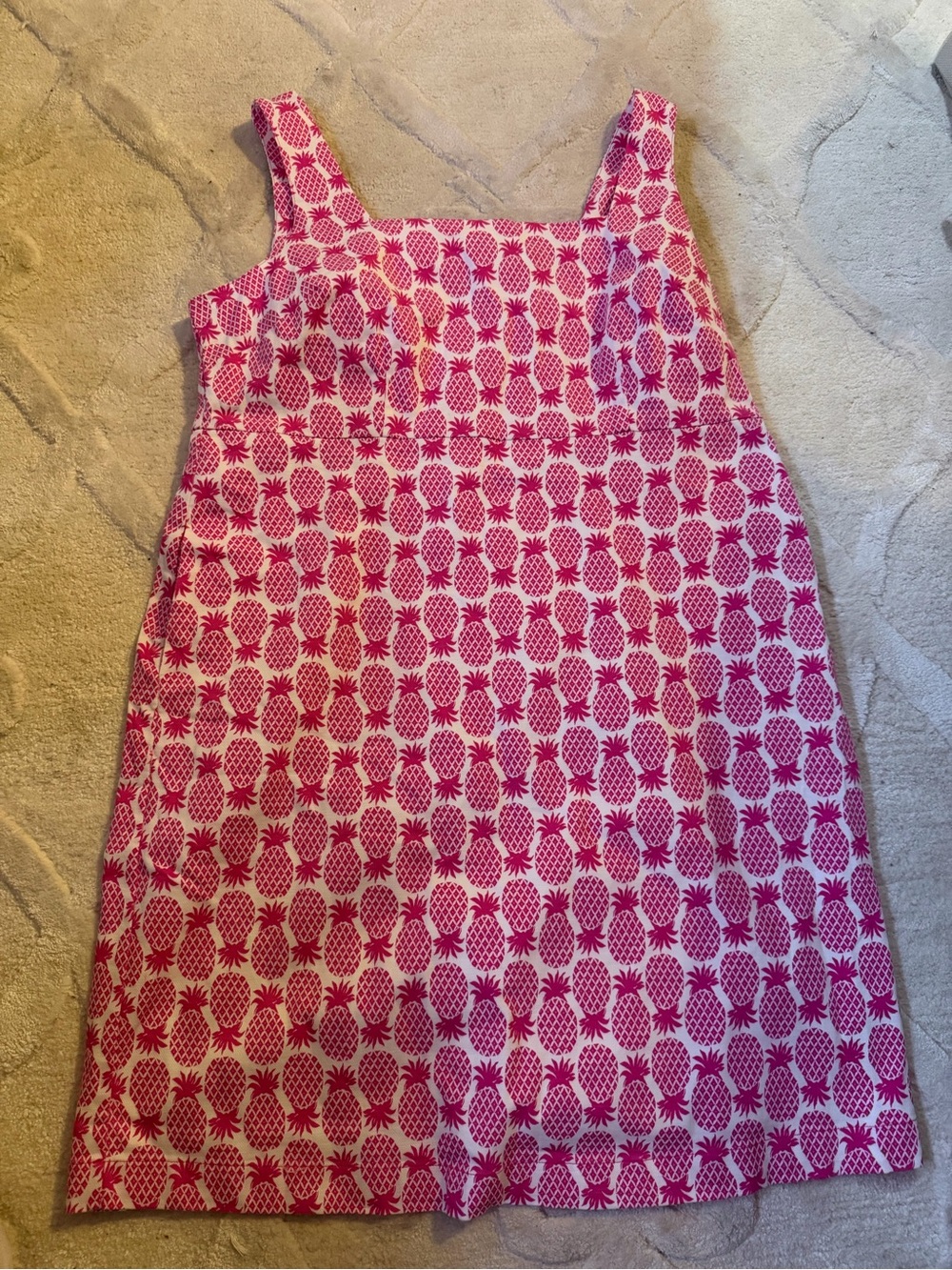 Boden Pink Pineapple Print Sleeveless Pajama Dress
